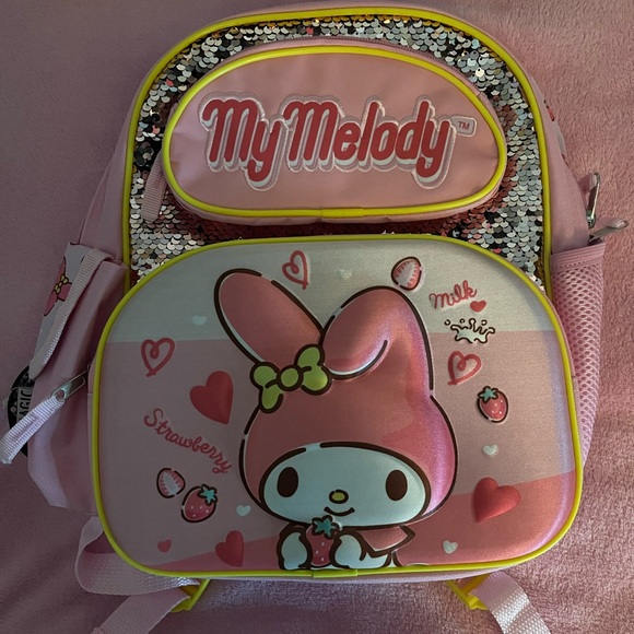 My Melody Pink Backpack with Sequins